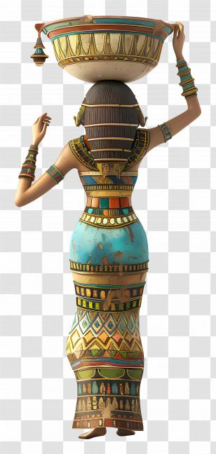 Ancient Egyptian Woman - Ancient Egyptian Woman Statue Transparent PNG