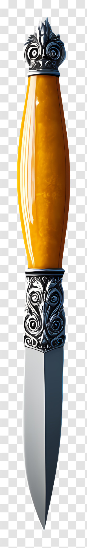 Elegant Knife - Decorative Knife With Ornate Handle Transparent PNG