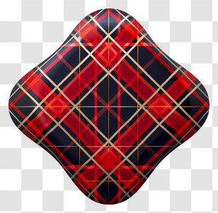 Tartan Day - Red And Black Plaid Pattern Transparent PNG