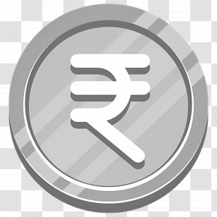 Indian Rupees - Silver Rupee Coin Illustration Transparent PNG