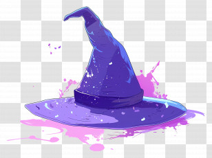 Halloween Cap - Magical Wizard Hat Transparent PNG
