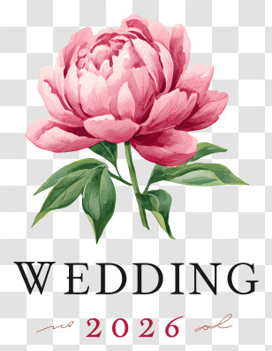 Wedding - Pink Flower For Wedding 2026 Transparent PNG