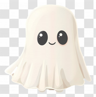 Cartoon Ghost - Cute Ghost Illustration Transparent PNG