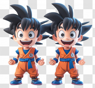 Goku - Cartoon Boy Character In Orange Costume Transparent PNG