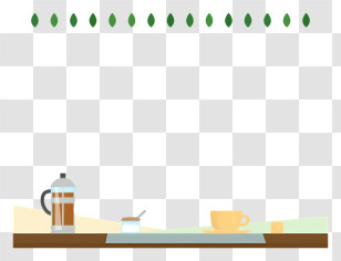 Food Frame - Breakfast Table Setting Transparent PNG