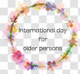 International Day For Older Persons Transparent PNG