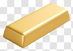 Gold Bar - Shiny Gold Bar Illustration Transparent PNG
