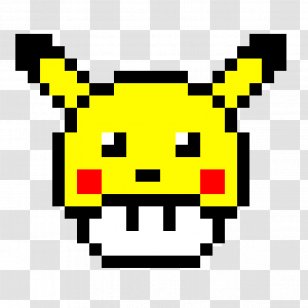 Pikachu Mario Pixel Art PokÃ©mon Minecraft Transparent PNG