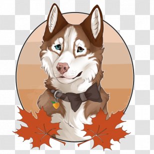 Siberian Husky Dog Breed Image Illustration Sled - Art - Badget Sign Transparent PNG