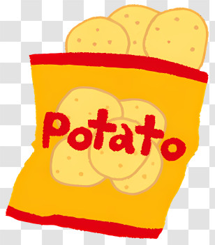 Potato Chips - Bag Of Potato Chips Transparent PNG