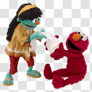 Galli Galli Sim Sim - Red And Green Puppets Playing Transparent PNG