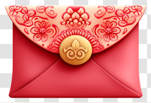 Chinese New Year - Decorative Red Envelope Transparent PNG