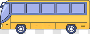 Icon - Yellow School Bus Transparent PNG