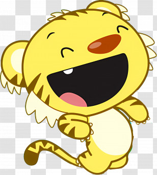 Ni Hao Kai Lan - Cute Yellow Cartoon Tiger Transparent PNG