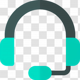 Headphone - Headset With Microphone For Tech Support Transparent PNG