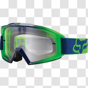 Goggles Glasses Fox Racing Motorcycle Clothing - Hard Hats - GOGGLES Transparent PNG