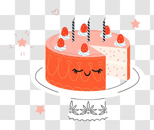 Birthday - Happy Birthday Cake Transparent PNG