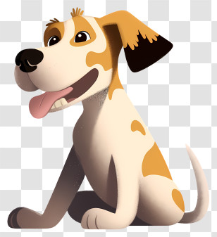 Cute Dog - Cute Cartoon Dog With Spots Transparent PNG