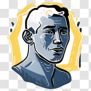 Boy - Blue Portrait Illustration Transparent PNG
