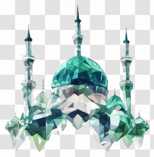 Mawlid Al Nabi - Beautiful Islamic Mosque With Minarets Transparent PNG