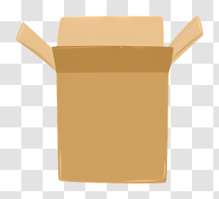 Box - Open Cardboard Box For Packaging Transparent PNG