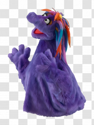 Galli Galli Sim Sim - Purple Furry Character In Costume Transparent PNG