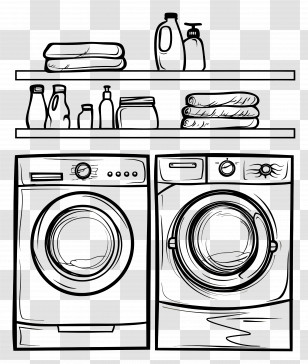 Laundry - Washing Machines And Laundry Supplies Transparent PNG