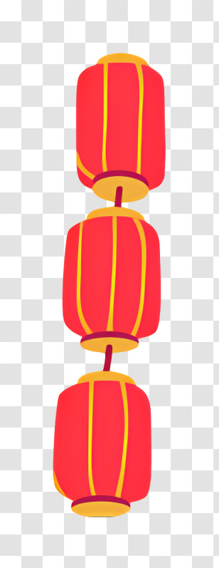 Eyeball - Red Chinese Lanterns Transparent PNG