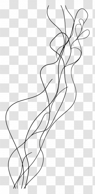 Abstract Border - Abstract Line Art Design Transparent PNG
