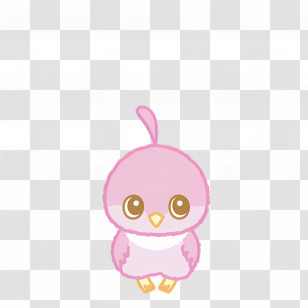 Bosanimal - Pink Bird Cartoon Illustration Transparent PNG