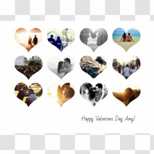 Heart - Hanging String Polaroid Frame Transparent PNG