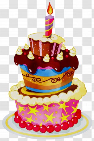 Birthday Cake Torte - Dessert Transparent PNG
