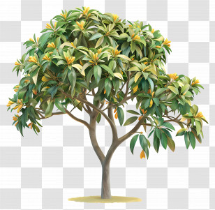 Mango Tree - Flowering Tree In Bloom Transparent PNG