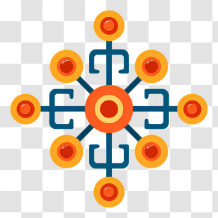 Algorithm Icon - Colorful Abstract Geometric Design Transparent PNG