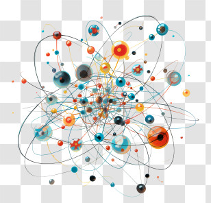 Atoms - Abstract Atom Illustration Transparent PNG