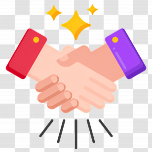 Handshake - Friendly Handshake Illustration Transparent PNG