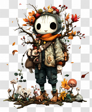 September Equinox - Character With Branches Transparent PNG