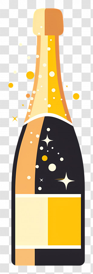 Champagne - Sparkling Champagne Bottle Transparent PNG