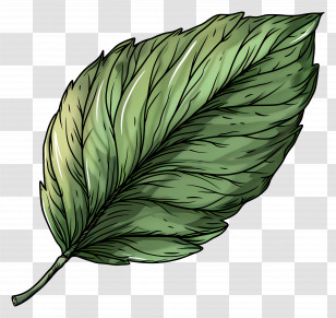 Green Basil Leaf - Fresh Green Basil Leaf For Cooking Transparent PNG