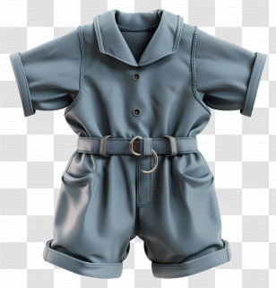 Romper - Blue Jumpsuit Transparent PNG