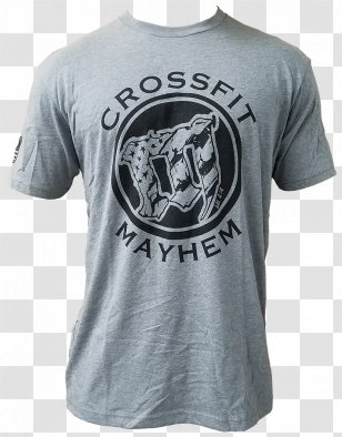 T-shirt CrossFit Mayhem Scoop Neck - Black - Grey Circle Transparent PNG