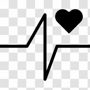 Heart Pulse Line - Heartbeat Line With Heart Icon Graphic Transparent PNG