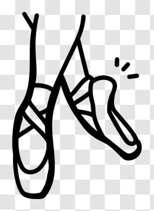Ballet Shoes Logo - Ballet Shoes Illustration Transparent PNG