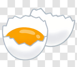 Clipart - Cracked Egg With Yolk Illustration Transparent PNG