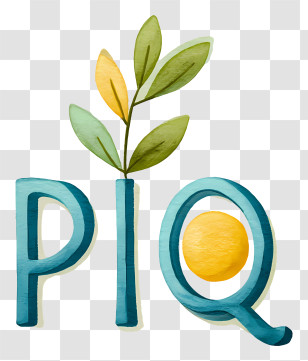 PÍq Logo - Natural PIQ Leaf Logo Transparent PNG