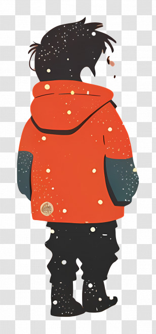 Child - Child In Winter Clothes With Snow Transparent PNG