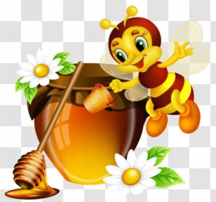 Honey Bee Jar - Invertebrate - Cute Transparent PNG