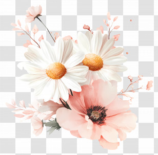 Pink Bouquet - Beautiful Floral Arrangement Transparent PNG