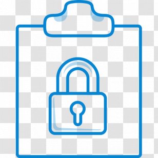 Lock And Key Padlock - Blue Transparent PNG
