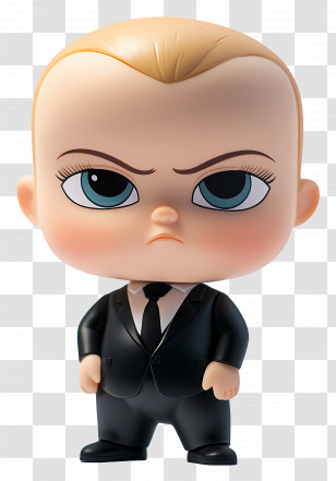 Boss Baby - Cute Baby In Suit Character Transparent PNG